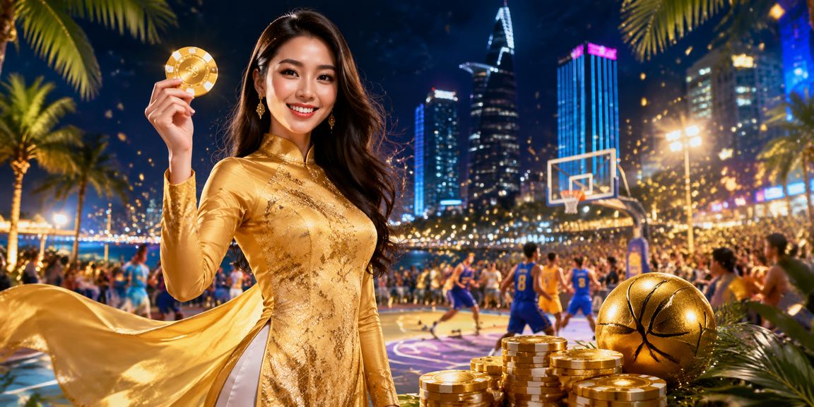 Phong cách casino chuyên nghiệp với ánh đèn neon rực rỡ trong môi trường giải trí Việt Nam